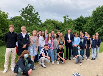 David McAllister zu Besuch in unserer Klasse 10c